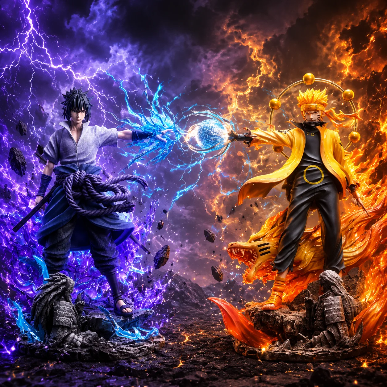 In Stock Tall 38cm Naruto Uzumaki & Uchiha Sasuke Figure, Final Battle Anime Statue, Six Paths vs Rinnegan Collectible
In Stock Tall 38cm Naruto Uzumaki & Uchiha Sasuke Figure, Final Battle Anime Statue, Six Paths vs Rinnegan Collectible