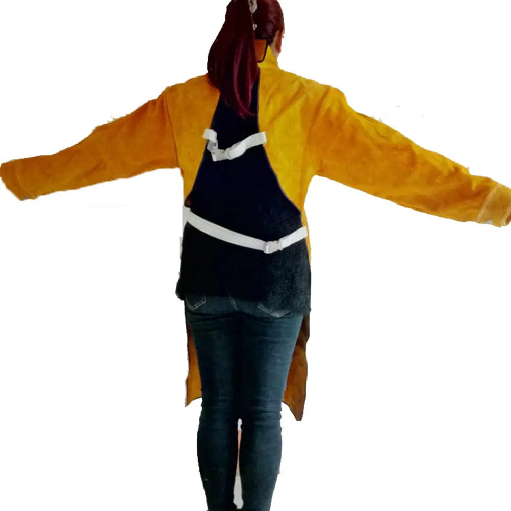 Premium Cowhide Welding Protective Apron Anti-Scald Heat Resistant Work Coat Workshop Garage Home Use Flame Retardant Safety
Premium Cowhide Welding Protective Apron Anti-Scald Heat Resistant Work Coat Workshop Garage Home Use Flame Retardant Safety