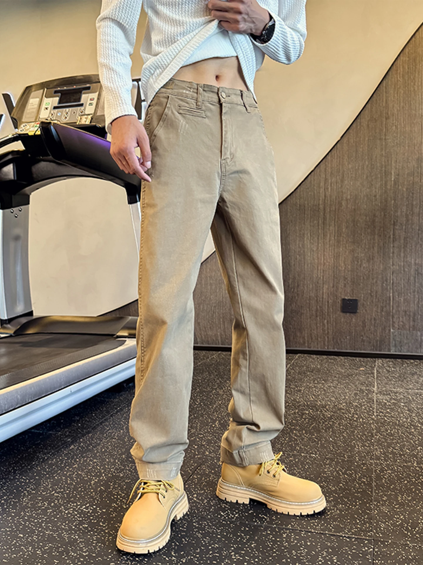 Мужские прямые джинсы на подкладке Fce, повседневная рабочая одежда, ботинки, большие желтые ботинки, осень-зима, модный бренд
Мужские прямые джинсы на подкладке Fce, повседневная рабочая одежда, ботинки, большие желтые ботинки, осень-зима, модный бренд