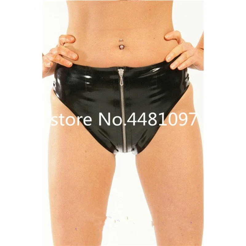 Sexy Nature Latex Rubber Panties Black Latex Briefs Rubber Underwear with Front Zipper Cosplay Costumes
Sexy Nature Latex Rubber Panties Black Latex Briefs Rubber Underwear with Front Zipper Cosplay Costumes