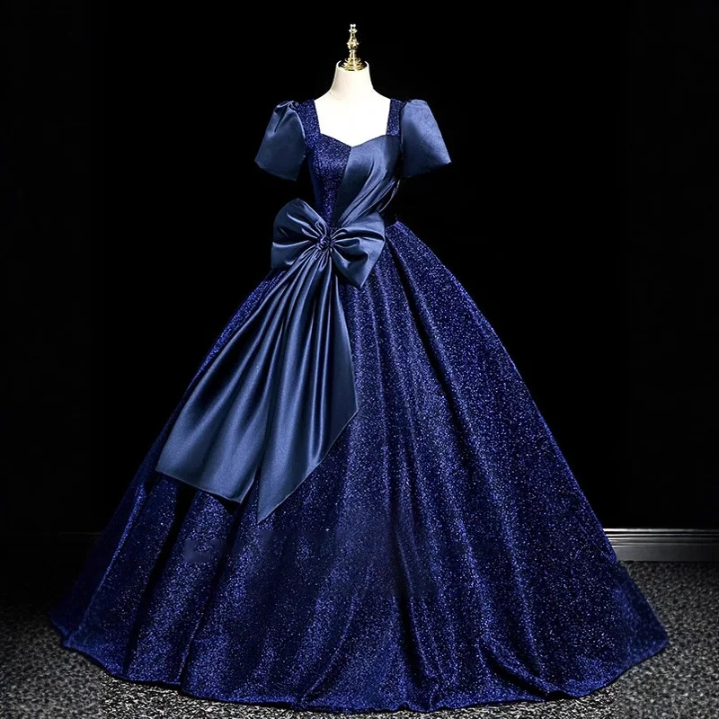 French Banquet Adult Elegant Short Sleeved Evening Dress New High-end Vocal Art Exam Performance Host Strap Dress U-neck
French Banquet Adult Elegant Short Sleeved Evening Dress New High-end Vocal Art Exam Performance Host Strap Dress U-neck