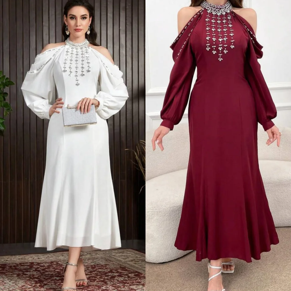 Customized Fashion Jersey Sequined Rhinestone Pleat Trumpet Halter Prom Dresses Chinese Style Sparkle Sizes Available
Customized Fashion Jersey Sequined Rhinestone Pleat Trumpet Halter Prom Dresses Chinese Style Sparkle Sizes Available
