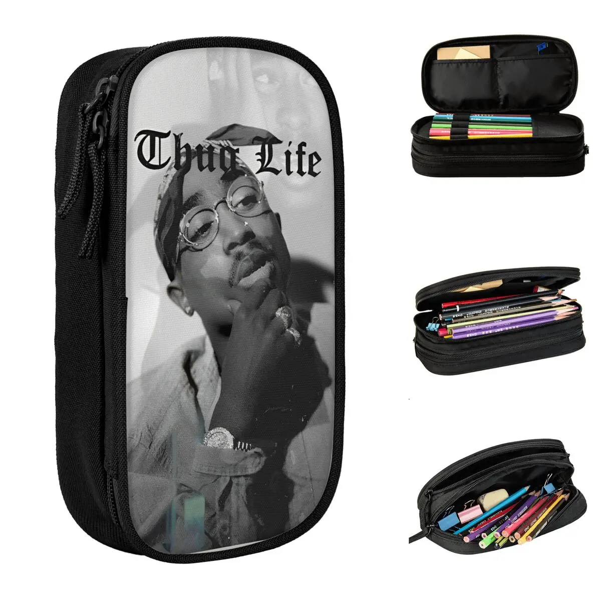 Fun Tupacs Pencil Cases Retro Rapper Pencilcases Pen Box for Student Big Capacity Bag School Supplies Gifts Stationery
Fun Tupacs Pencil Cases Retro Rapper Pencilcases Pen Box for Student Big Capacity Bag School Supplies Gifts Stationery
