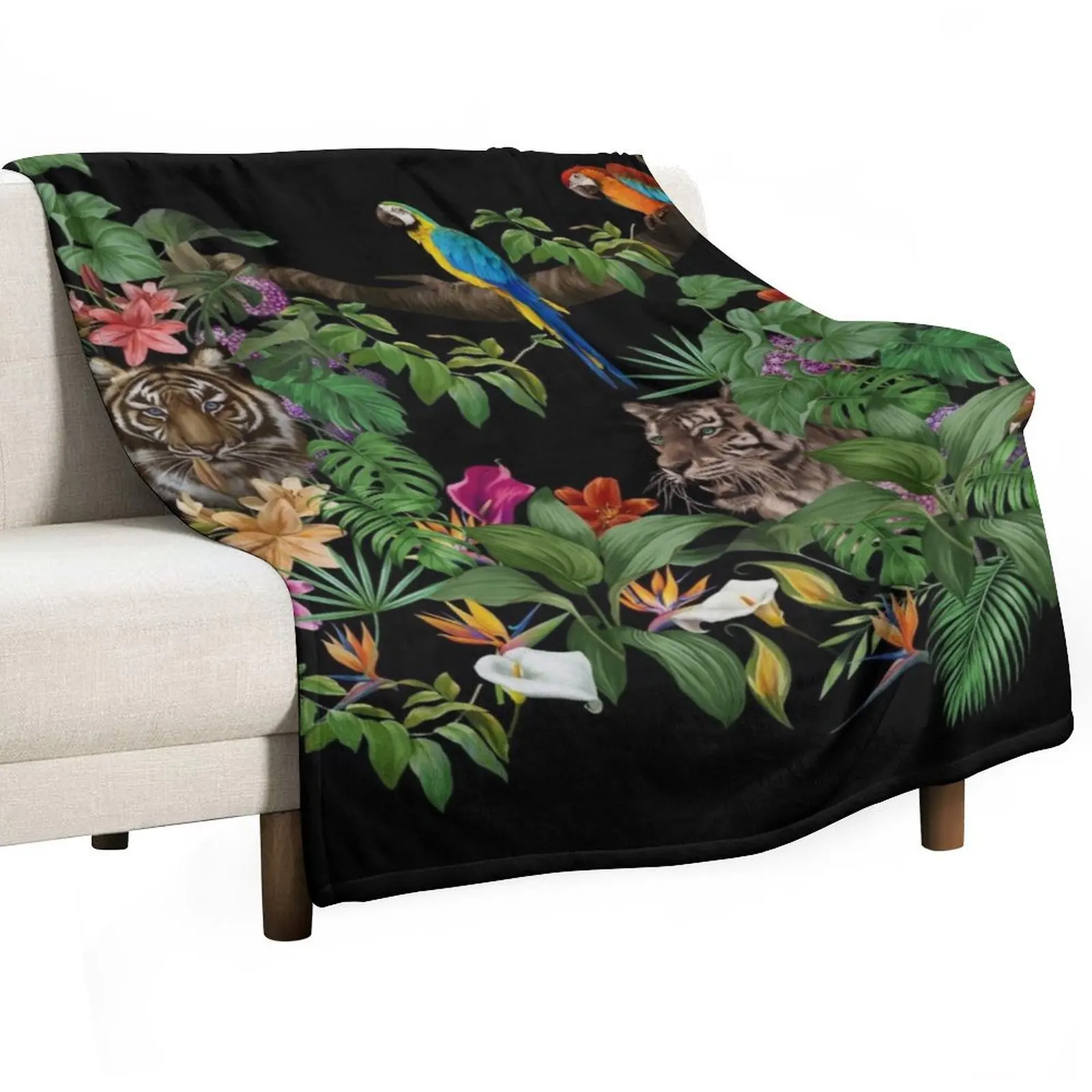 Jungle pattern.Leopard and parrot ,tropical leaves and flowers.Dark exotic forest. Throw Blanket Cute Plaid Plush Blankets
Jungle pattern.Leopard and parrot ,tropical leaves and flowers.Dark exotic forest. Throw Blanket Cute Plaid Plush Blankets