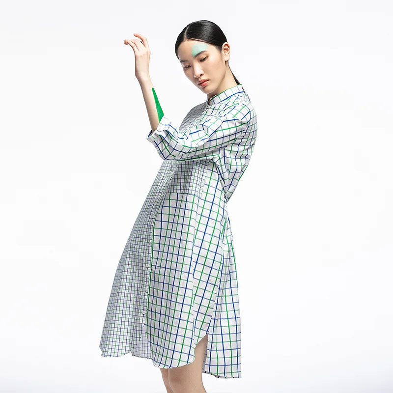Original Asymmetric Large And Small id Design Summer New Loose Midi Dr Stand Collar Women's Dr Cotton Polyester Blend
Original Asymmetric Large And Small id Design Summer New Loose Midi Dr Stand Collar Women's Dr Cotton Polyester Blend