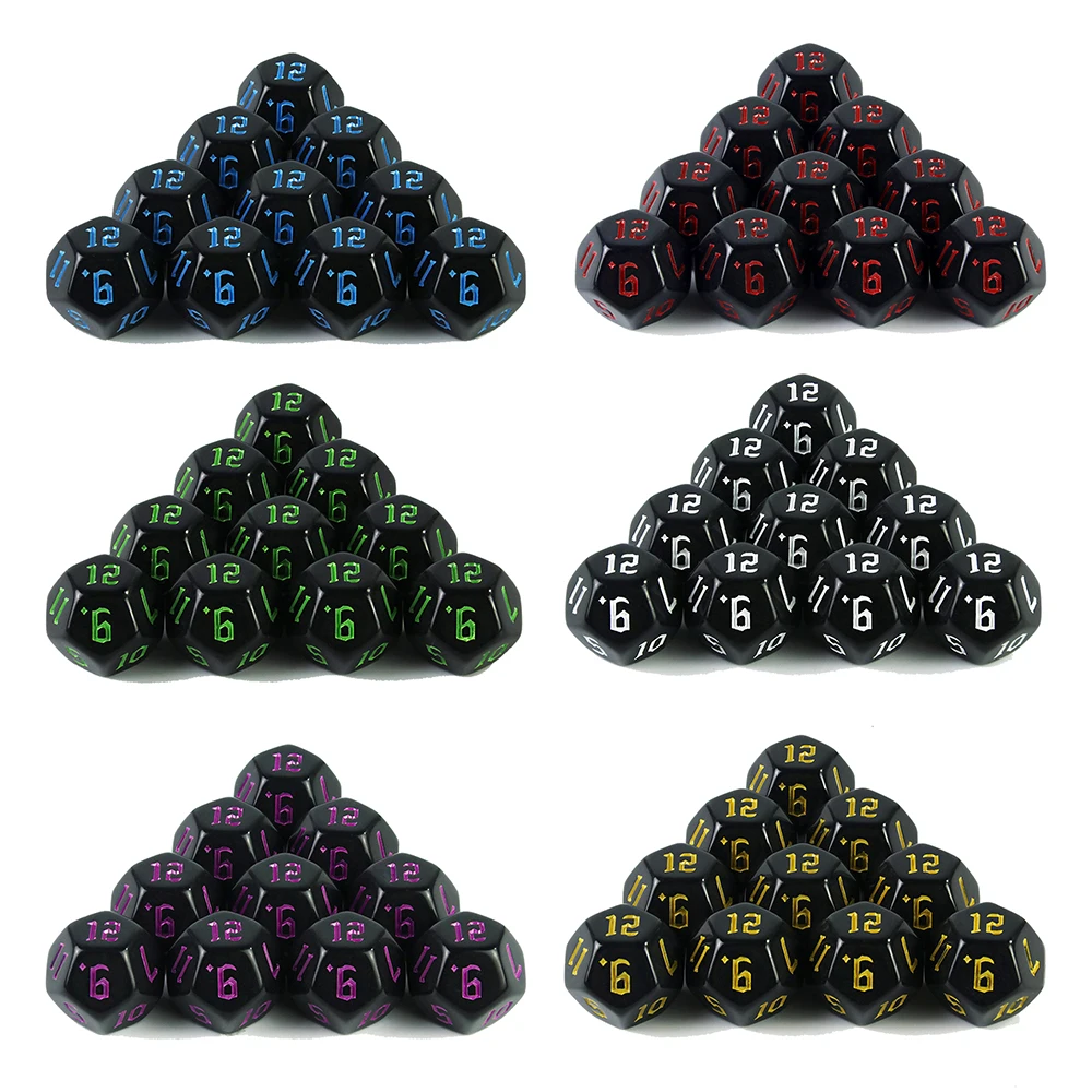 Polyhedral D12 Dice Set 10PCS TRPG Glitter/ Opaque 12 Sided Dices for RPG D&D Accessories Table Board Role Playing Game Dice
Polyhedral D12 Dice Set 10PCS TRPG Glitter/ Opaque 12 Sided Dices for RPG D&D Accessories Table Board Role Playing Game Dice