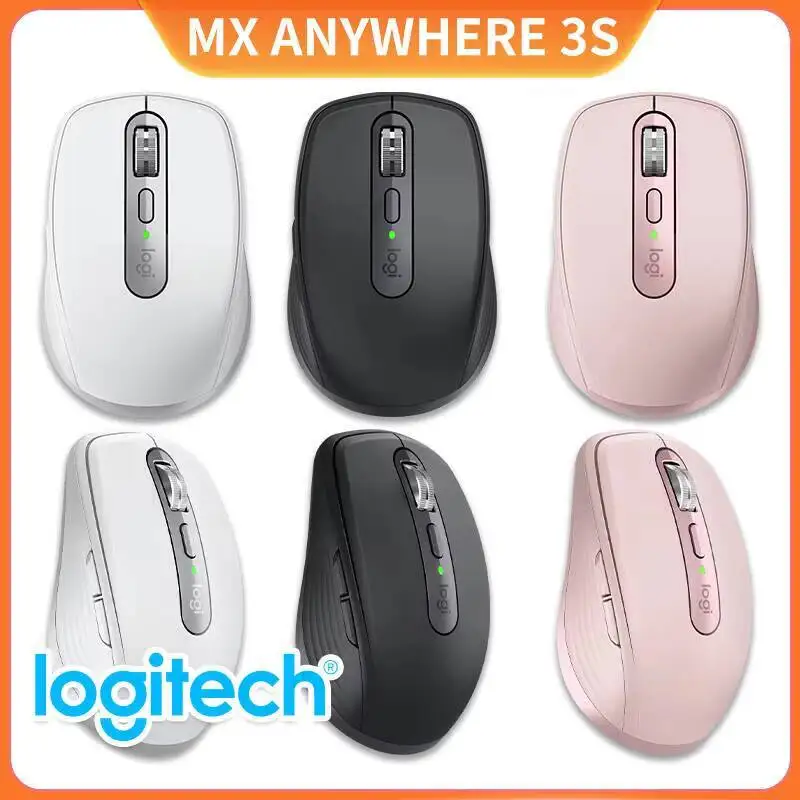 Беспроводная Bluetooth-мышь Logitech MXAnywhere3S, бесшумная, эргономичная, портативная, для офисного планшета, аксессуары для Mac для девочек, мышь G304/M750/G203
Беспроводная Bluetooth-мышь Logitech MXAnywhere3S, бесшумная, эргономичная, портативная, для офисного планшета, аксессуары для Mac для девочек, мышь G304/M750/G203
