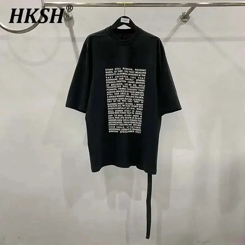 Футболка HKSH мужская с надписью и лентой, длинная модная тенниска из хлопка в винтажном стиле, с коротким рукавом, в стиле панк, HK1391, весна-лето
Футболка HKSH мужская с надписью и лентой, длинная модная тенниска из хлопка в винтажном стиле, с коротким рукавом, в стиле панк, HK1391, весна-лето