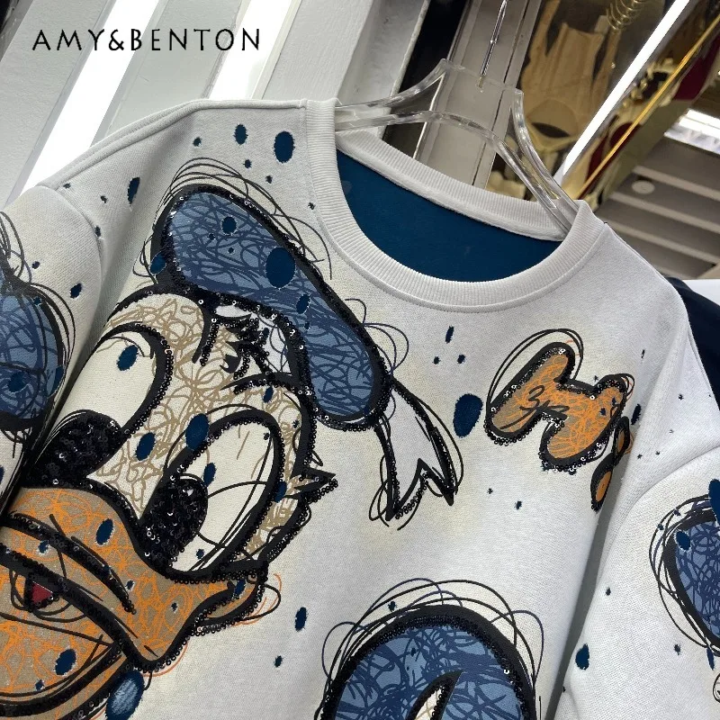 Heavy Industry Fashion Ripped Cartoon Short Sleeved T-shirt Ladies Loose Casual Versatile Pullover Top 2025 Autumn Y2k Tshirts
Heavy Industry Fashion Ripped Cartoon Short Sleeved T-shirt Ladies Loose Casual Versatile Pullover Top 2025 Autumn Y2k Tshirts