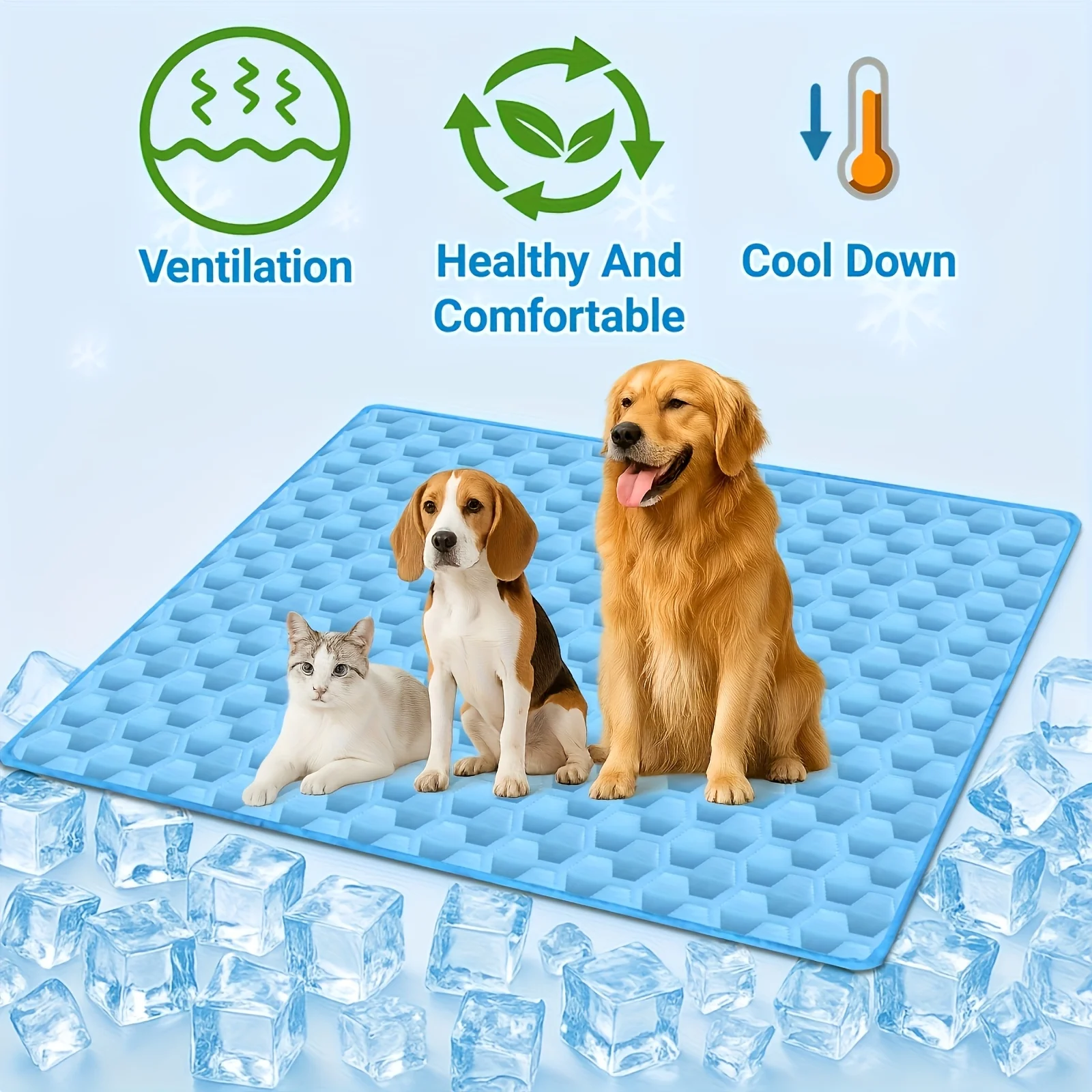D9 Summer Pet Ice Mat Cat Cooling Ice Mat Dog Pad Breathable Cat Cool Mat Portable Washable Pet Cooling Blanket For Kennel/Sofa
D9 Summer Pet Ice Mat Cat Cooling Ice Mat Dog Pad Breathable Cat Cool Mat Portable Washable Pet Cooling Blanket For Kennel/Sofa