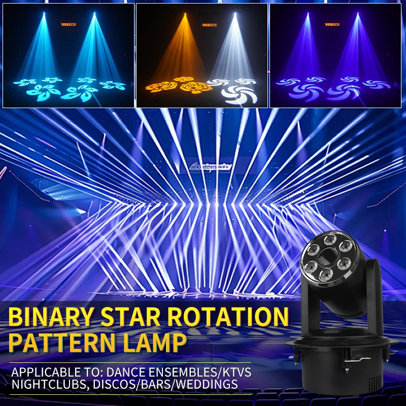 DMX Pattern Moving Head Light Dyeing+Prism Rotating Pattern Light Disco Party 6x10w Moving Head Light for Wedding Bar KTV
DMX Pattern Moving Head Light Dyeing+Prism Rotating Pattern Light Disco Party 6x10w Moving Head Light for Wedding Bar KTV
