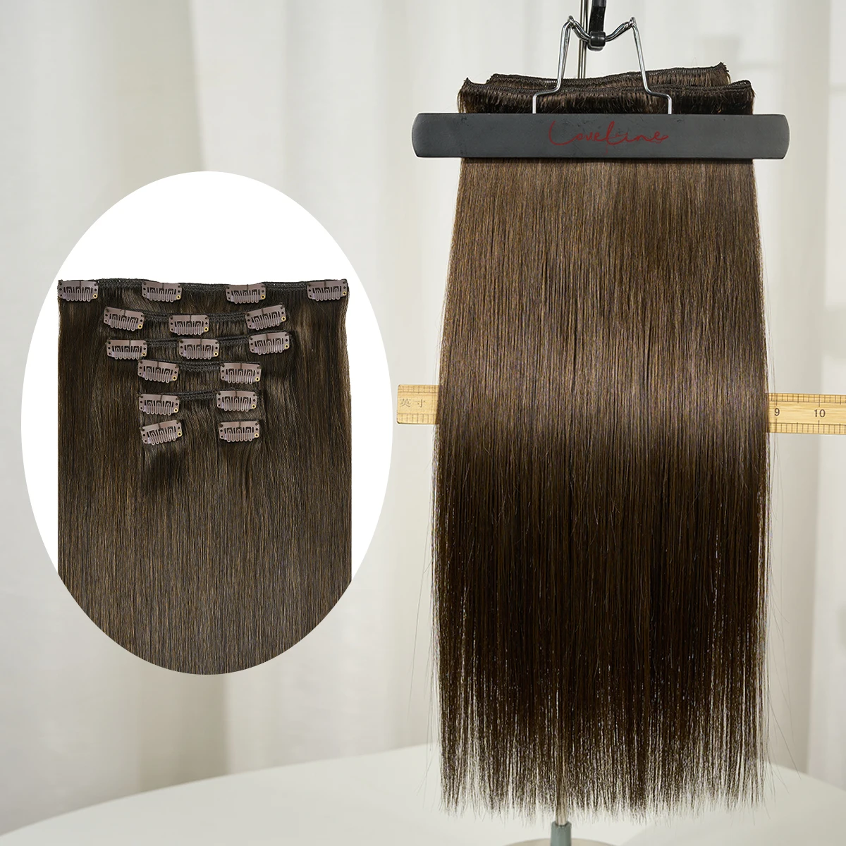 LOVELINE 100% человеческие волосы на заколках, 7 шт., девственные волосы машинного производства, прямые волосы на всю голову, 12-22 дюйма, темно-коричневые волосы на заколке
LOVELINE 100% человеческие волосы на заколках, 7 шт., девственные волосы машинного производства, прямые волосы на всю голову, 12-22 дюйма, темно-коричневые волосы на заколке