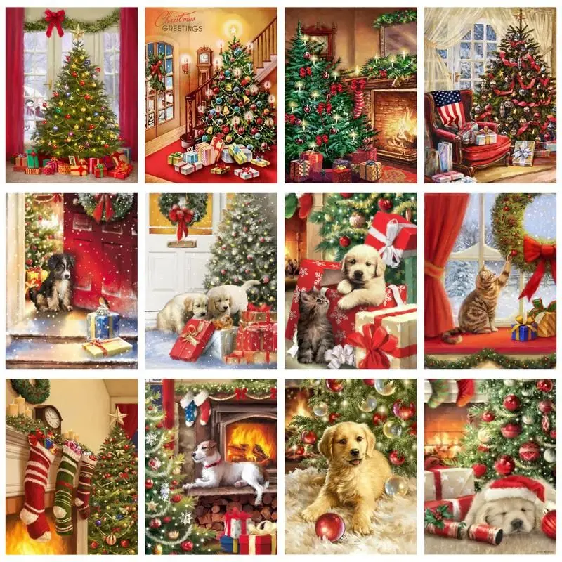 CHENISTORY Painting By Numbers Kits Christmas Dog Picture Coloring By Numbers Animal For Adults Wall Art Picture For Gift
CHENISTORY Painting By Numbers Kits Christmas Dog Picture Coloring By Numbers Animal For Adults Wall Art Picture For Gift