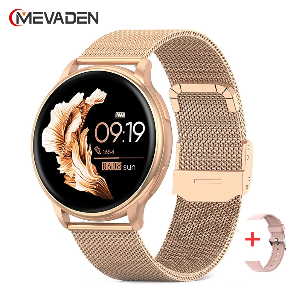 MEVADEN 1.32 inch Luxury Smartwatch Bluetooth Call Women Fashion Sports Fitness Tracker Health Monitor Smart Watch for Ladies
MEVADEN 1.32 inch Luxury Smartwatch Bluetooth Call Women Fashion Sports Fitness Tracker Health Monitor Smart Watch for Ladies