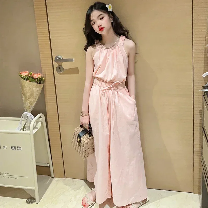 Summer Teen Girls Clothing Sets Children Fashion Princess Tops + Wide Leg Pants 2Pcs Outfits Kids Tracksuit 5 6 8 10 12 14 Years
Summer Teen Girls Clothing Sets Children Fashion Princess Tops + Wide Leg Pants 2Pcs Outfits Kids Tracksuit 5 6 8 10 12 14 Years