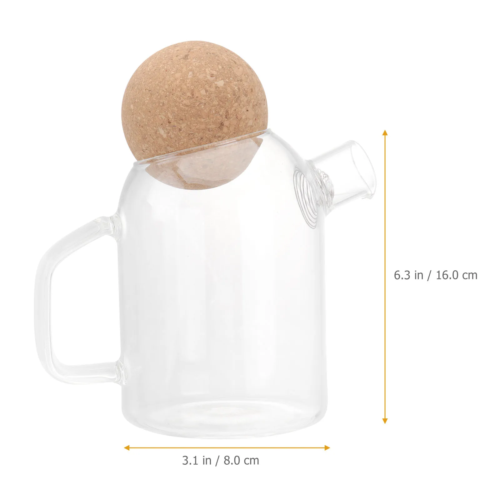 Thickened Glass Tea Kettle Clear Teapot with Cork Ergonomic Handle Home Office Restaurant Hot Cold Resistant Practical Beautiful
Thickened Glass Tea Kettle Clear Teapot with Cork Ergonomic Handle Home Office Restaurant Hot Cold Resistant Practical Beautiful