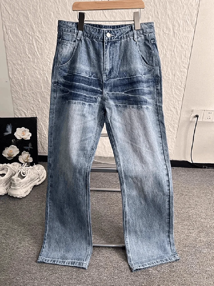 Light Blue Lightning Pattern Men's Jeans High Street Straight Leg Slimming Knife Flared Pants Casual Cotton Blend
Light Blue Lightning Pattern Men's Jeans High Street Straight Leg Slimming Knife Flared Pants Casual Cotton Blend