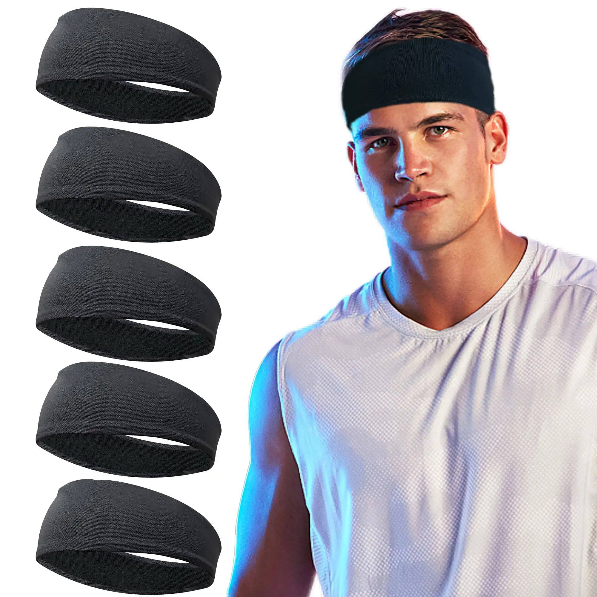 1 men's yoga quick drying fitness running sweatband, sports sweat absorbing headband, headband protection
1 men's yoga quick drying fitness running sweatband, sports sweat absorbing headband, headband protection
