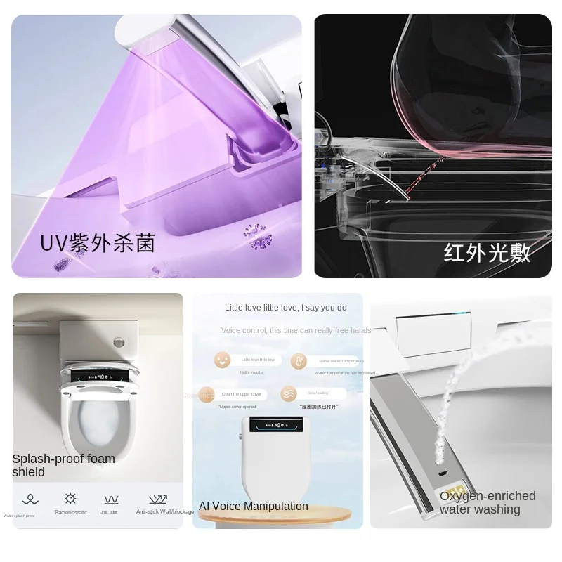 Multifunctional Automatic Flip Heating Seat for Toilet Smart Household Bidet Electric Cover Ring Foam Shield Plastic Material
Multifunctional Automatic Flip Heating Seat for Toilet Smart Household Bidet Electric Cover Ring Foam Shield Plastic Material