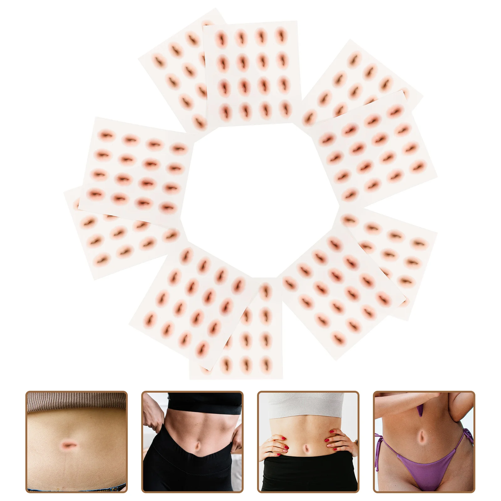10pcs Simulation Temporary Tattoos Stickers Belly Button Navel Fake Piercing Body Decorative Summer Accessories
10pcs Simulation Temporary Tattoos Stickers Belly Button Navel Fake Piercing Body Decorative Summer Accessories