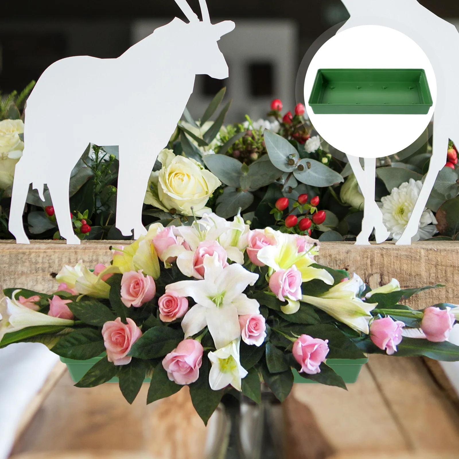 10 Pcs Flower Mud Tray Long Needle Decorations for Wedding Party Arrangement Reusable Foam Trays Plastic Floral Design
10 Pcs Flower Mud Tray Long Needle Decorations for Wedding Party Arrangement Reusable Foam Trays Plastic Floral Design