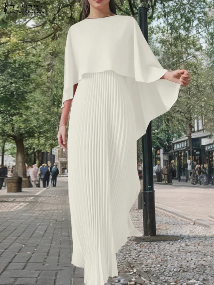ZANZEA Spring Solid Party Work Dress Sets 2pcs Women Outfits Fashion Poncho Blouse Pleated Sundress Elegant Loose Matching Sets
ZANZEA Spring Solid Party Work Dress Sets 2pcs Women Outfits Fashion Poncho Blouse Pleated Sundress Elegant Loose Matching Sets