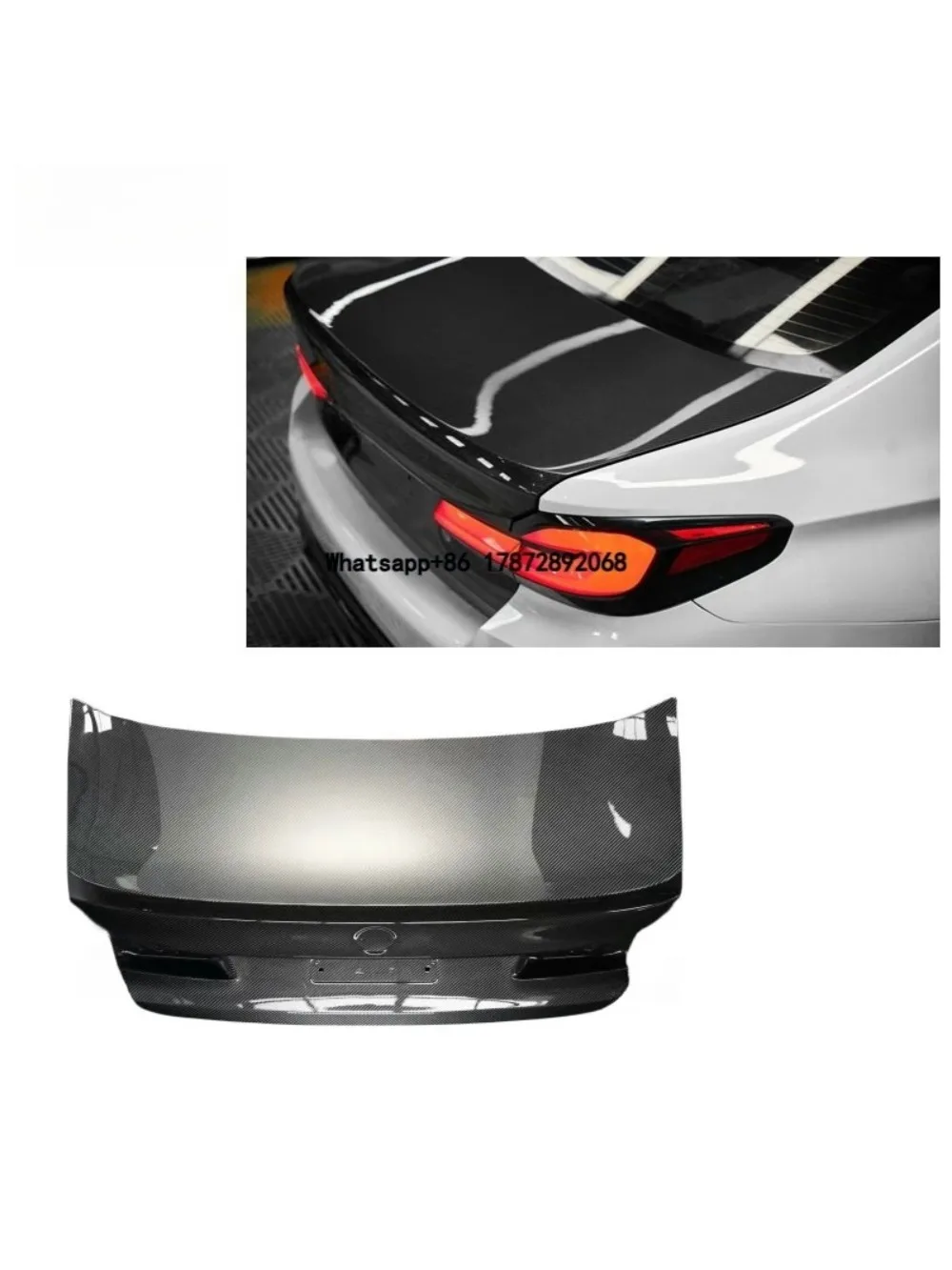 For M5F90 Upgraded with Dry Carbon Fiber Trunk Lid, Trunk Lid, Tail Wing Skirt Edge Bumper
For M5F90 Upgraded with Dry Carbon Fiber Trunk Lid, Trunk Lid, Tail Wing Skirt Edge Bumper
