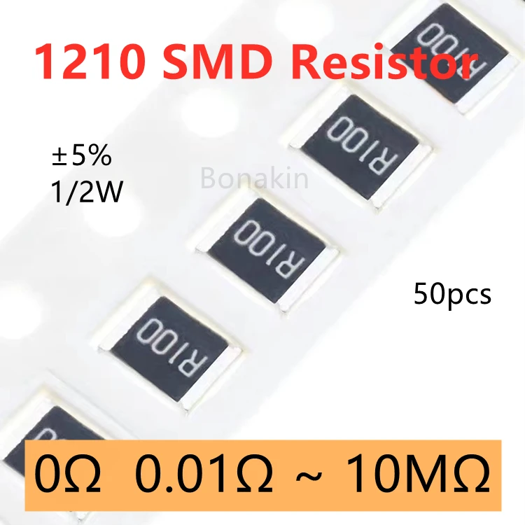 50 шт. 1210 5% резистор SMD 0,01R0.03R0.05R0.1R0.15R0.2R0.3R0.5R2R3.3R10R20R51R100R200R330R1K1.2K2.2K3.3K4.7K5.1K10K100K1MΩ Ом
50 шт. 1210 5% резистор SMD 0,01R0.03R0.05R0.1R0.15R0.2R0.3R0.5R2R3.3R10R20R51R100R200R330R1K1.2K2.2K3.3K4.7K5.1K10K100K1MΩ Ом