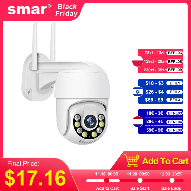 Smar 3MP 5MP PTZ Wi-Fi камера Открытый автоматическое отслеживание Ai Обнаружение человека Полноцветное ночное видение Двусторонняя аудио IP-камера ICsee APP
Smar 3MP 5MP PTZ Wi-Fi камера Открытый автоматическое отслеживание Ai Обнаружение человека Полноцветное ночное видение Двусторонняя аудио IP-камера ICsee APP