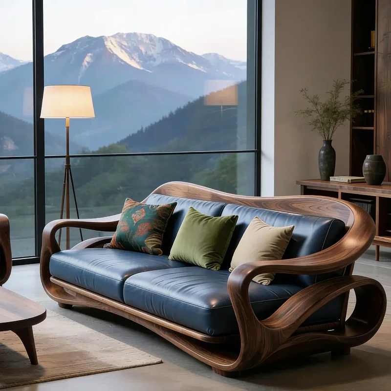 Blue Minimalist New Chinese Style Solid Wood Living Room Sofas Lounge 2 Seater Sofa Living Room High-end Design Home Furniture
Blue Minimalist New Chinese Style Solid Wood Living Room Sofas Lounge 2 Seater Sofa Living Room High-end Design Home Furniture