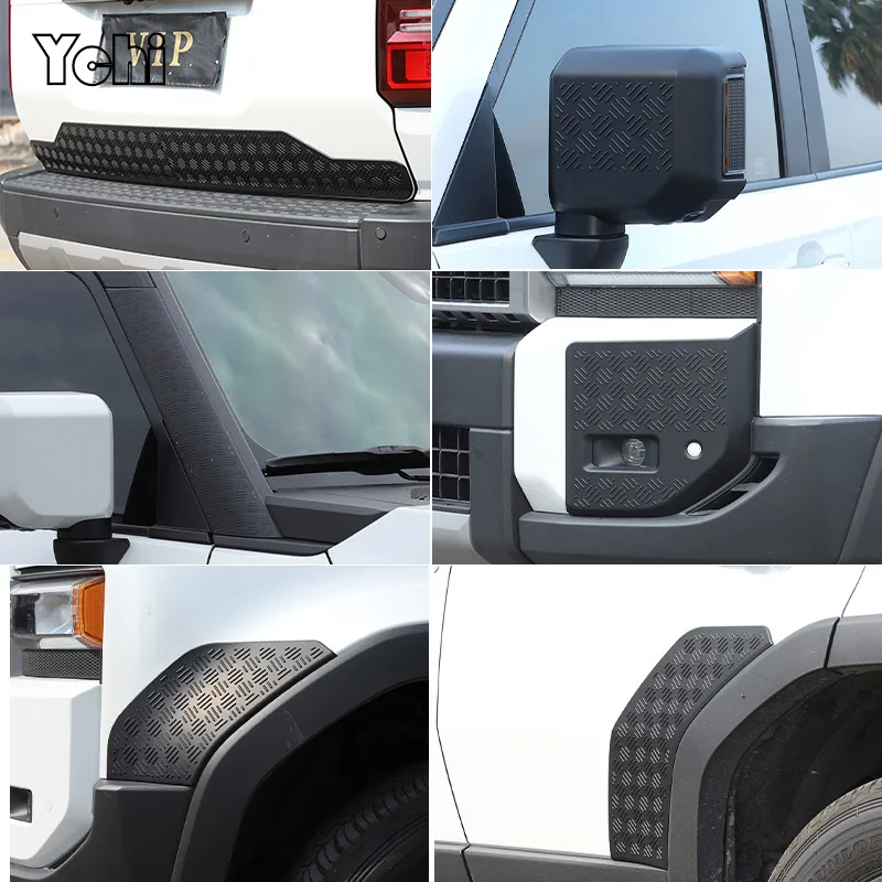 Матовый черный АБС-пластик для Toyota Land Cruiser 250 Prado LC250 2024 2025, передняя и задняя пластина колеса, передняя противотуманная фара, крышка зеркала заднего вида
Матовый черный АБС-пластик для Toyota Land Cruiser 250 Prado LC250 2024 2025, передняя и задняя пластина колеса, передняя противотуманная фара, крышка зеркала заднего вида