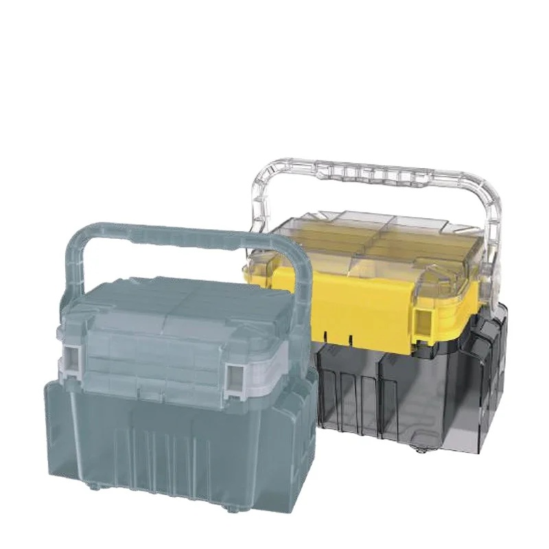 Outdoor Durable Portable Plastic Fishing Rod Reel Box With Strap Double Layers Professional Fishing Lures Hook Bait Box
Outdoor Durable Portable Plastic Fishing Rod Reel Box With Strap Double Layers Professional Fishing Lures Hook Bait Box