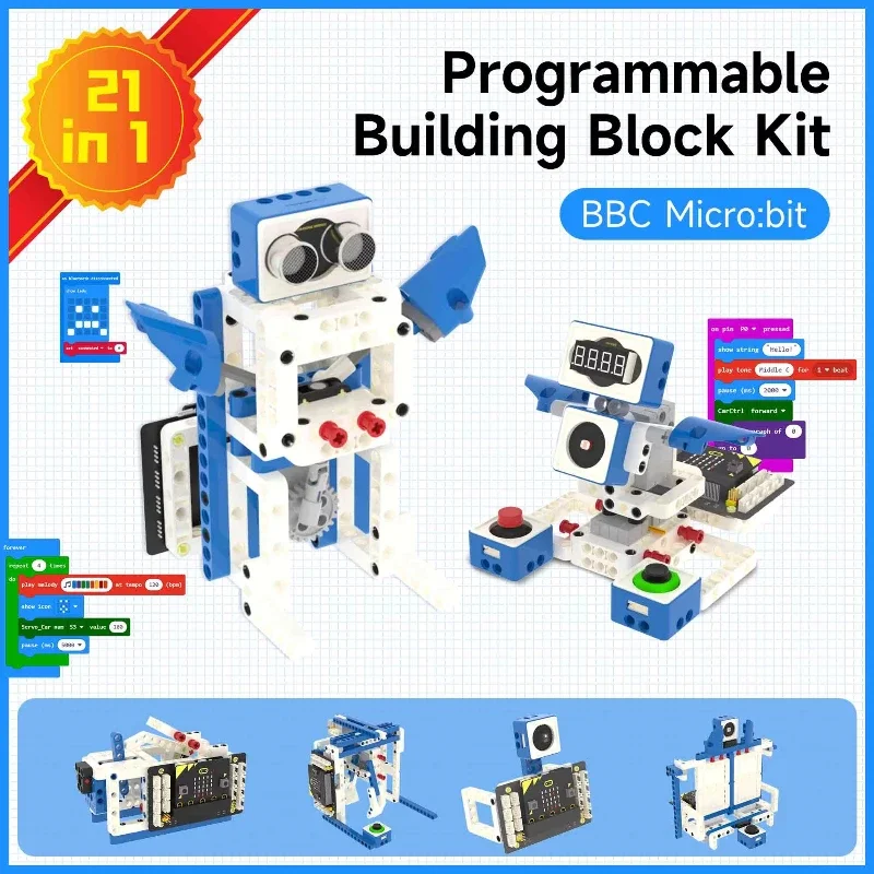 Microbit V2 Sensor Module Kit for Coding STEM Education MakeCode Python Programmable Robot Electronic Projects
Microbit V2 Sensor Module Kit for Coding STEM Education MakeCode Python Programmable Robot Electronic Projects