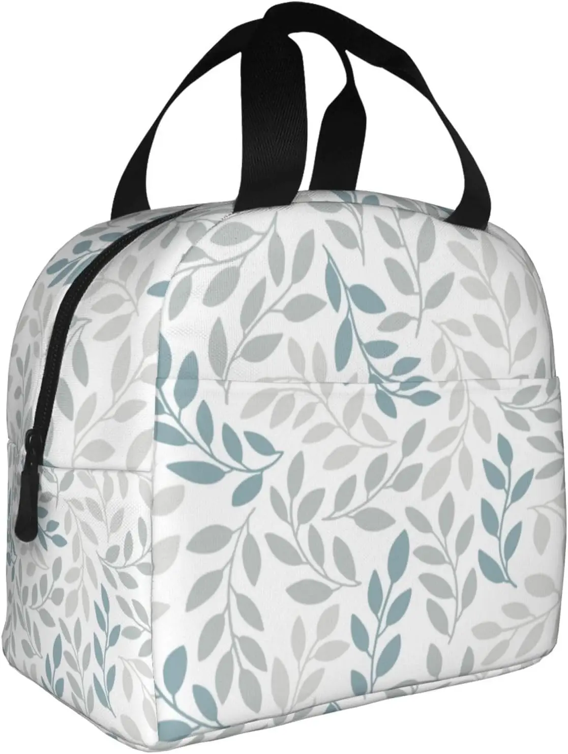 Leaves Simple Blue And Grey Insulated Lunch Bag For Men Women Reusable Lunch Box Container Waterproof Portable Cooler Thermal
Leaves Simple Blue And Grey Insulated Lunch Bag For Men Women Reusable Lunch Box Container Waterproof Portable Cooler Thermal
