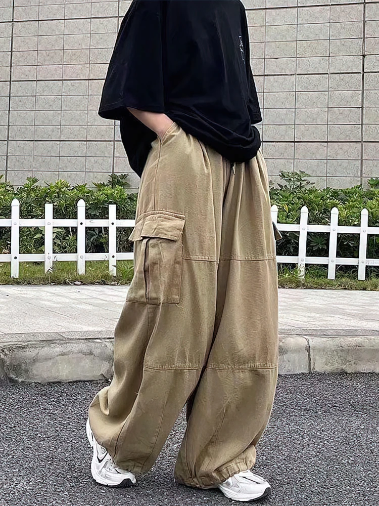 Japanese Vintage Baggy Cargo Pants Men Cotton Wide leg Oversize Multi-Pocket Y2k Casual Long Trousers Sport Jogging Sweatpants
Japanese Vintage Baggy Cargo Pants Men Cotton Wide leg Oversize Multi-Pocket Y2k Casual Long Trousers Sport Jogging Sweatpants