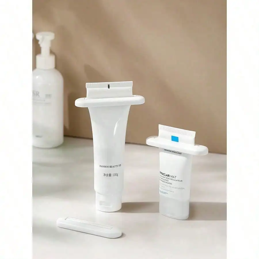 2Pcs Manual Toothpaste Squeezer, Creative Tube Squeezer for Hand Cream, Facial Cleanser, Cosmetics,Minimalist Bathroom Accessory
2Pcs Manual Toothpaste Squeezer, Creative Tube Squeezer for Hand Cream, Facial Cleanser, Cosmetics,Minimalist Bathroom Accessory