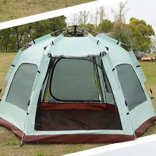 Hexagonal Waterproof Automatic Pop-Up Outdoor Tent Fast Opening Portable Mountaineering Camping Tent For Family
Hexagonal Waterproof Automatic Pop-Up Outdoor Tent Fast Opening Portable Mountaineering Camping Tent For Family