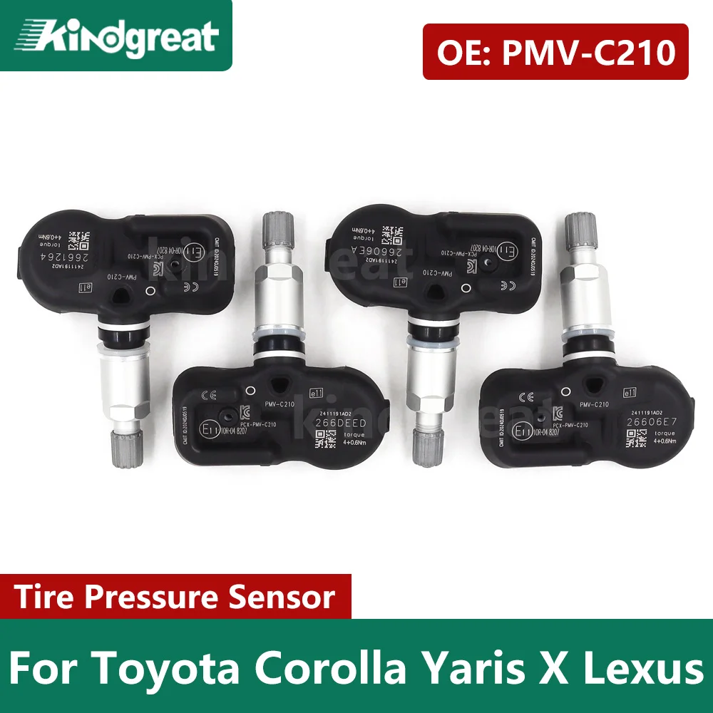 4PCS/Lot PMV-C210 For Toyota Corolla Yaris X Lexus 4260702031 TPMS Car Tire Pressure Sensor
4PCS/Lot PMV-C210 For Toyota Corolla Yaris X Lexus 4260702031 TPMS Car Tire Pressure Sensor