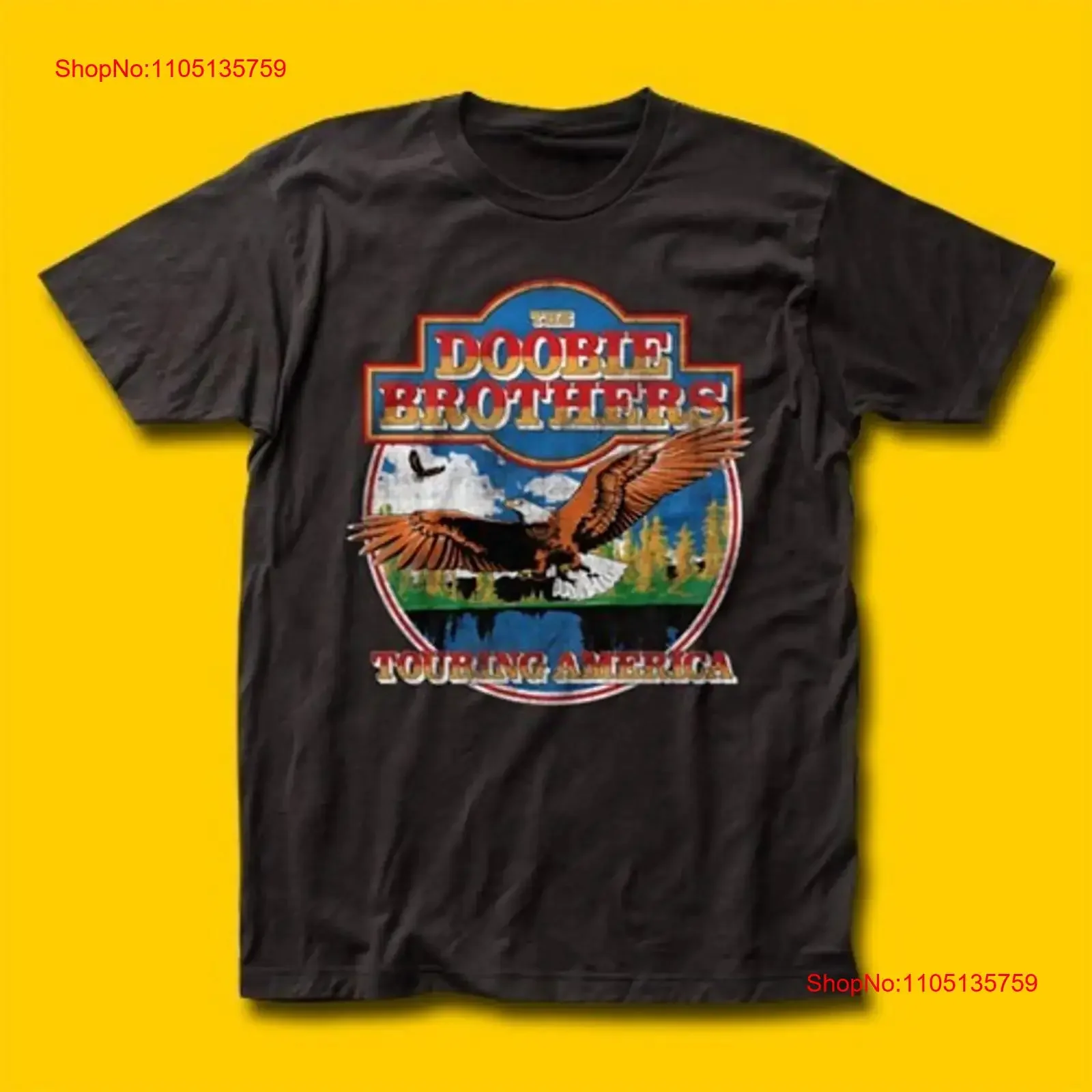 Футболка Touring American The Doobie Brothers, классическая черная S 4XL 1K0047, винтажная стильная, слегка модная 
Футболка Touring American The Doobie Brothers, классическая черная S 4XL 1K0047, винтажная стильная, слегка модная