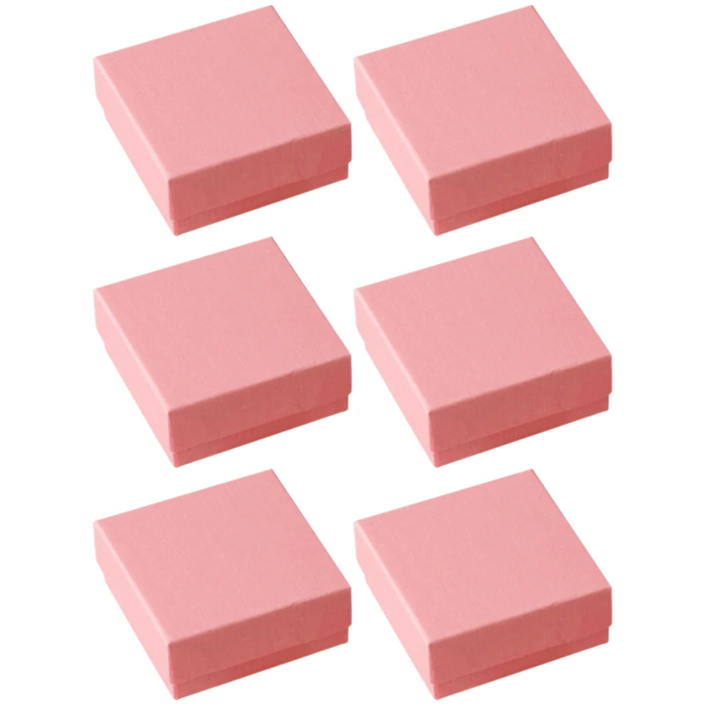 6 Pcs Jewelry Box Gift 7x7x3cm Organizer Small Jewellery Cardboard Earring Storage Present Packaging Boxes Gifts
6 Pcs Jewelry Box Gift 7x7x3cm Organizer Small Jewellery Cardboard Earring Storage Present Packaging Boxes Gifts