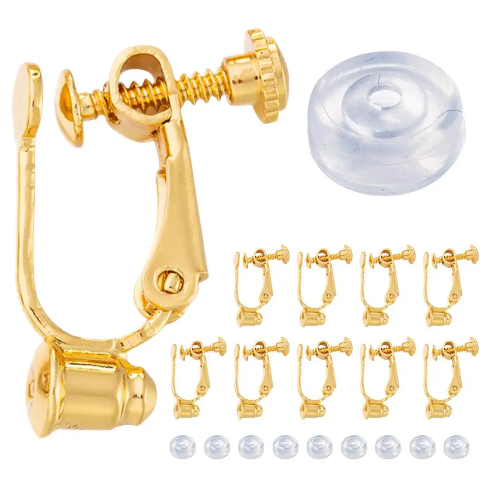 Ear Clip Adapter Earring Components Metal Back Cover French Pads Cushions Soft Silicone DIY Supplies Convert Pierced To Clip On
Ear Clip Adapter Earring Components Metal Back Cover French Pads Cushions Soft Silicone DIY Supplies Convert Pierced To Clip On