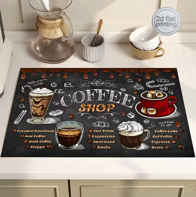 Classic Black Style Coffee Drying Mat Drying Mat for Tableware Drainage Mat Kitchen Home Kitchens Coffee Shop Cozy Home Decor
Classic Black Style Coffee Drying Mat Drying Mat for Tableware Drainage Mat Kitchen Home Kitchens Coffee Shop Cozy Home Decor