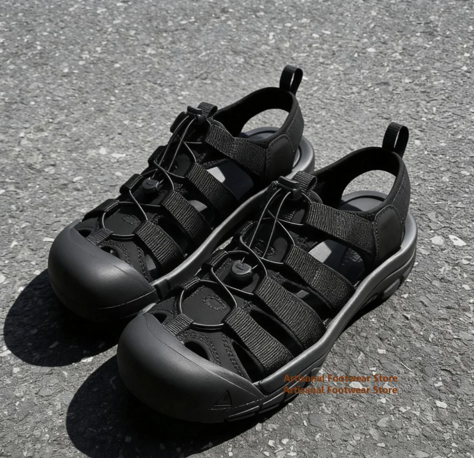 Black Men's Sandals Summer Breathable Non Slip Beach Shoes Outdoor Baotou Thick Soled Sports and Leisure Shoes Trendy Men's Shoe
Black Men's Sandals Summer Breathable Non Slip Beach Shoes Outdoor Baotou Thick Soled Sports and Leisure Shoes Trendy Men's Shoe