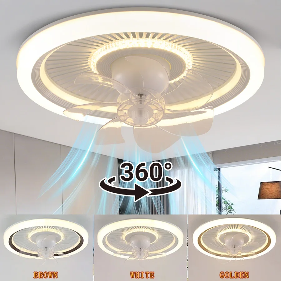 360 Head Enclosed Ceiling Fan Light with Light, Remote Unlimited Dimming, Living Room and Bedroom Indoor Lighting Pendant Light
360 Head Enclosed Ceiling Fan Light with Light, Remote Unlimited Dimming, Living Room and Bedroom Indoor Lighting Pendant Light