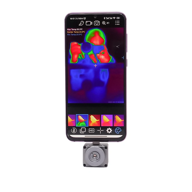 Portable Type-C Thermal Imaging Camera 256*192 Thermal Imager With Low Power Consumption Easy To Carry For Android Phone Users
Portable Type-C Thermal Imaging Camera 256*192 Thermal Imager With Low Power Consumption Easy To Carry For Android Phone Users
