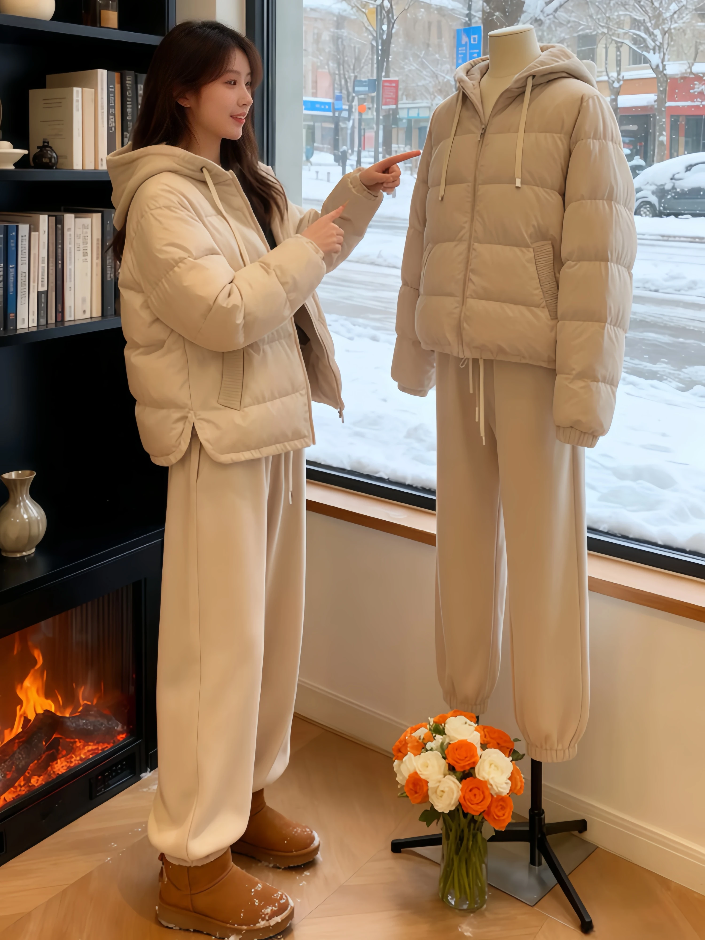 Thickened Knitted Hooded Patchwork down Cotton Jacket Women's Fashion Winter Coat Korean Style Long Sleeve Zipper Closure Short
Thickened Knitted Hooded Patchwork down Cotton Jacket Women's Fashion Winter Coat Korean Style Long Sleeve Zipper Closure Short