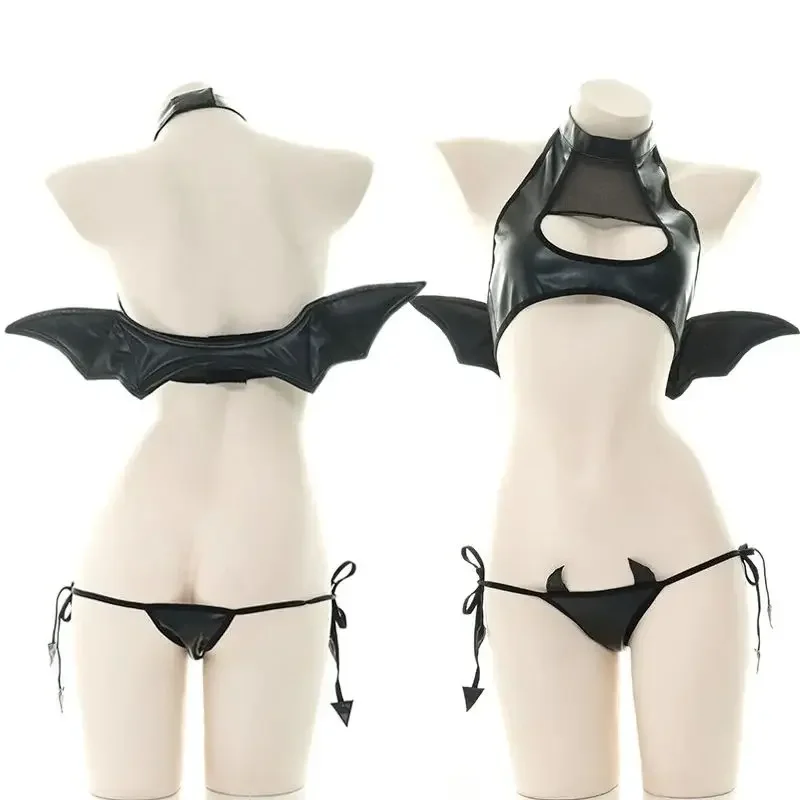 Аниме Хэллоуин Карнавал Крылья Дьявола Волшебная Униформа Костюм Вечеринка У бассейна Женщины Искусственная Кожа Полый Сексуальный Наряд Бикини Косплей RoleBra
Аниме Хэллоуин Карнавал Крылья Дьявола Волшебная Униформа Костюм Вечеринка У бассейна Женщины Искусственная Кожа Полый Сексуальный Наряд Бикини Косплей RoleBra