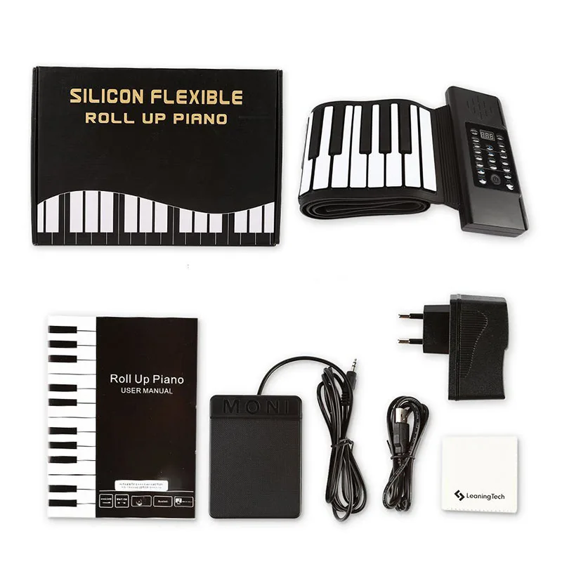 Folding Silicone Electronic Piano, 88 Key Chorded Version, LED Digital Display, Delay Pedal, Switch Port, Hand Roll Piano
Folding Silicone Electronic Piano, 88 Key Chorded Version, LED Digital Display, Delay Pedal, Switch Port, Hand Roll Piano