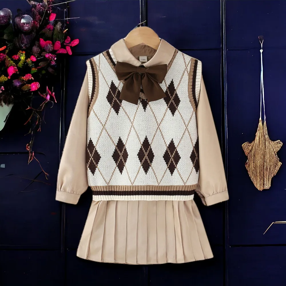Children Clothing Sets for Girls Suits Preppy Style Shirt & Plaid Dress School Outfits Teenagers Costumes 4 6 8 9 10 11 12 Years
Children Clothing Sets for Girls Suits Preppy Style Shirt & Plaid Dress School Outfits Teenagers Costumes 4 6 8 9 10 11 12 Years