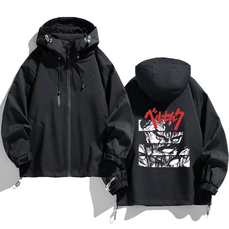 Berserk Anime Hooded Jaet Autumn Winter Outerwear Windproof Long Sve Youth Faion Casual Coat for Teens And Young Adults
Berserk Anime Hooded Jaet Autumn Winter Outerwear Windproof Long Sve Youth Faion Casual Coat for Teens And Young Adults